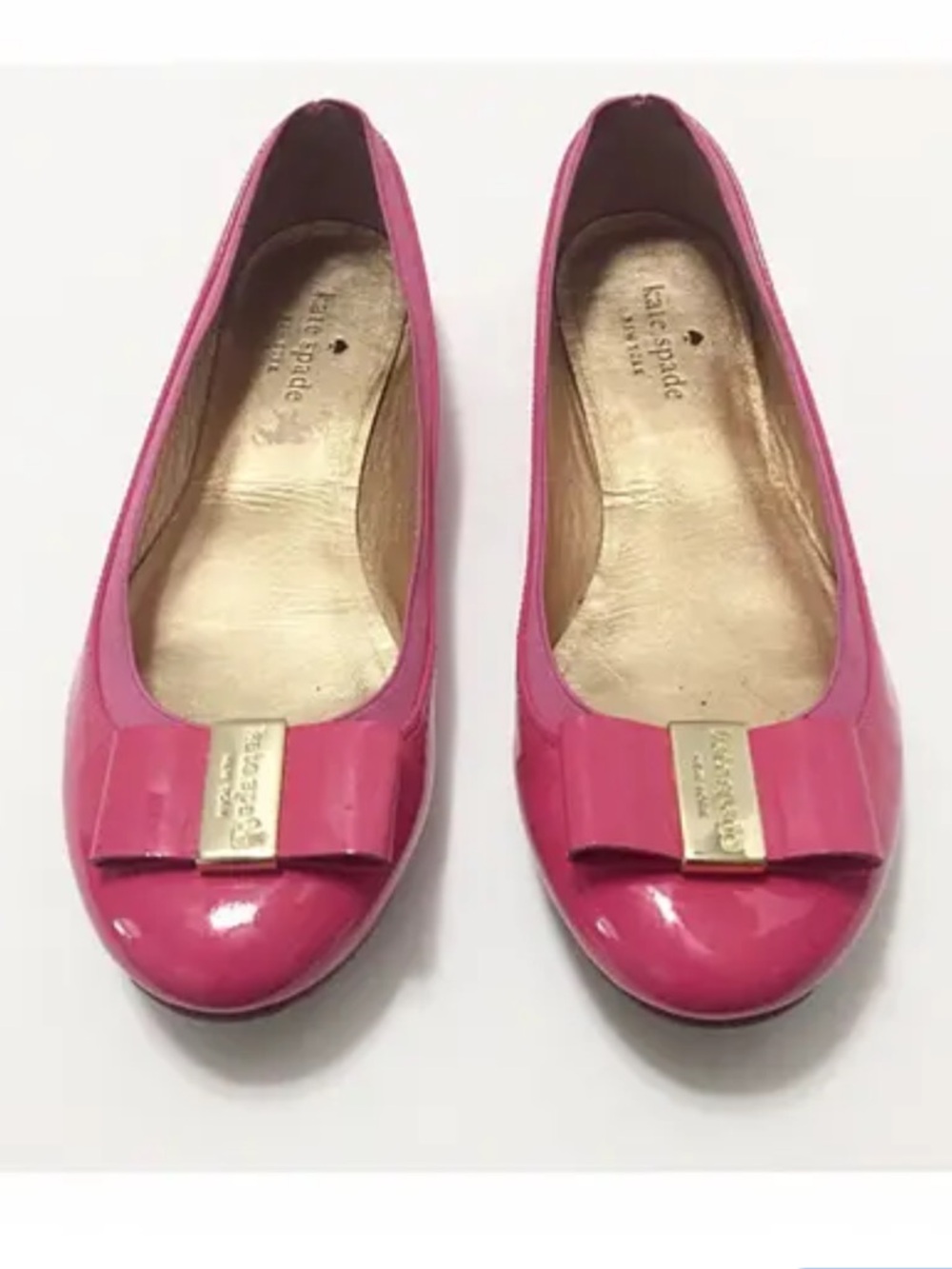 Kate Spade New York Trophy patent leather ballet flats SZ 6.5